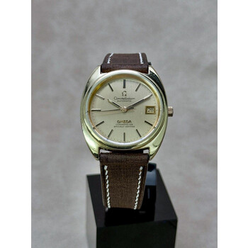 35mm • 1971 Omega Constellation Chronometer Gold Cap C-Shape Case Gold Dial